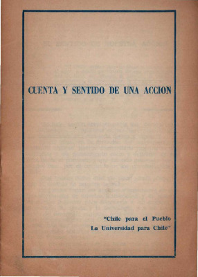 Cuenta y sentido de una acción. 