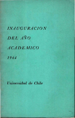 Inauguración del año académico 1964