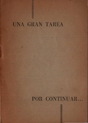 Una gran tarea por continuar. 