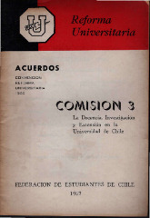 Convención Reforma Universitaria Acuerdos Comisión 3