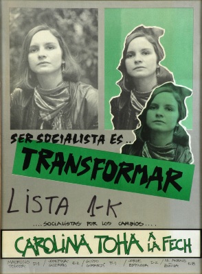 Carolina Tohá a la FECH (Afiche individual)