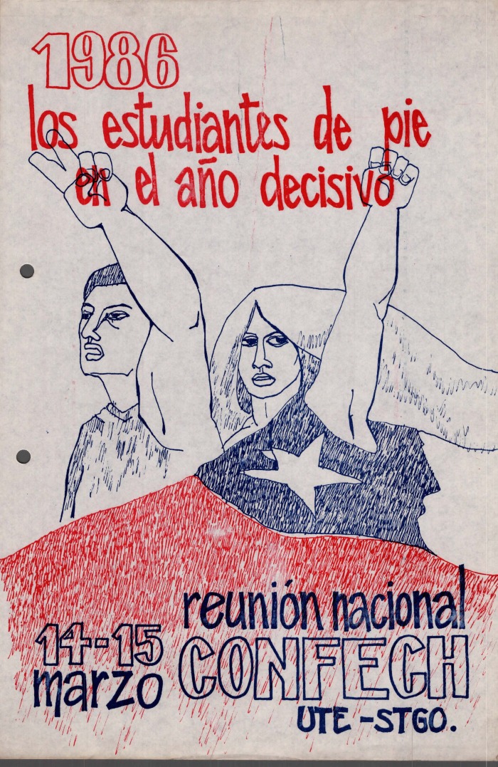 Los estudiantes de pie en el año decisivo