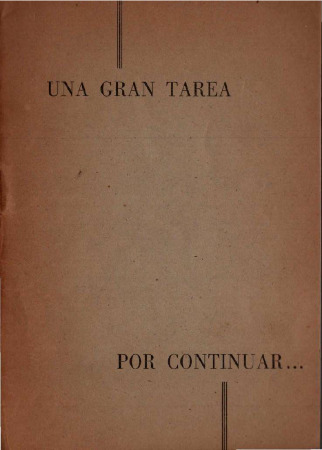 Una gran tarea por continuar...