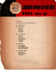 1er Cuaderno Reforma Universitaria FECH 1965-1966