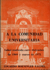 Labor realizada entre diciembre de 1969 y marzo de 1971 - Edgardo Boeninger