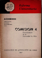 Convención Reforma Universitaria Acuerdos Comisión 4