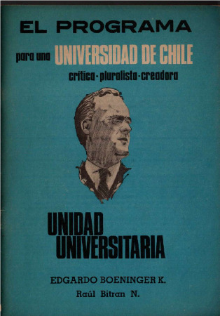 El programa para una Universidad de Chile crítica-pluralista-creadora