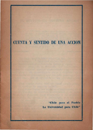 Cuenta y sentido de una acción. 