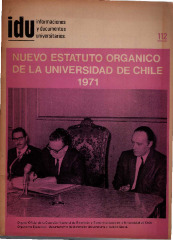 Nuevo estatuto orgánico de la Universidad de Chile, 1971. 