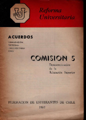Convención Reforma Universitaria Acuerdos Comisión 5
