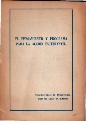 El pensamiento y programa para la acción estudiantil