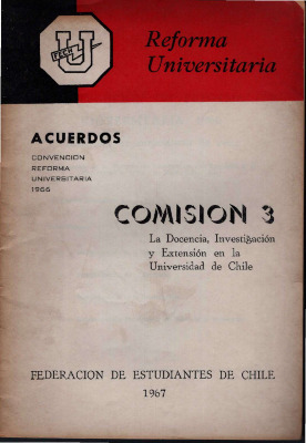 Convención Reforma Universitaria Acuerdos Comisión 3
