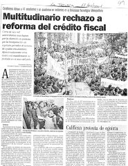 Multitudinario rechazo a reforma del crédito fiscal - La Tercera 17/05/2001
