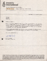 Carta de Amnistía Internacional a la CONFECH