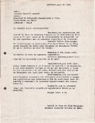 Carta a Decano Joaquín Barceló, por detención de Gonzalo Rovira