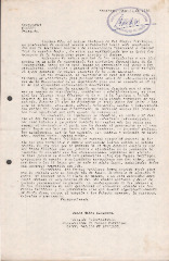Carta de la Comisión Universitaria de Organización de Presos Políticos de la Cárcel Pública de Santiago (Mayo 1986)