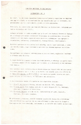 Comisión Nacional de Solidaridad Instructivo N°1 