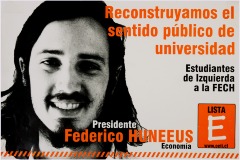 Afiches Reconstruyamos el sentido público de Universidad - Lista E