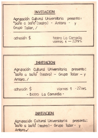 Invitación a obra "Baño a baño"