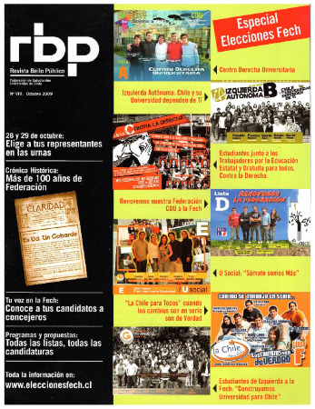 Revista Bello Público N°8 "Especial Elecciones FECh" (Octubre 2009)
