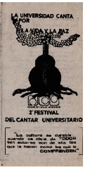 Programa Caupolicán. 2° Festival del Cantar Universitario