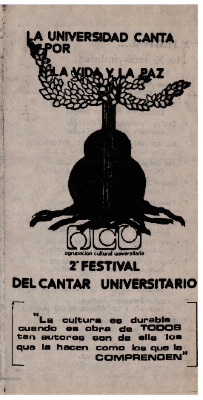 Programa Caupolicán.  2° Festival del Cantar Universitario