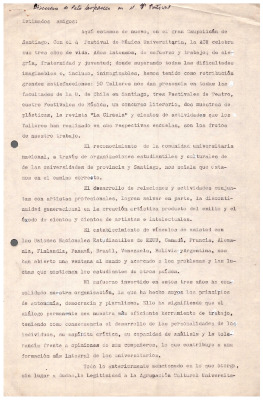 Discurso de Patricio Lanfranco en 4to Festival de Música Universitaria 