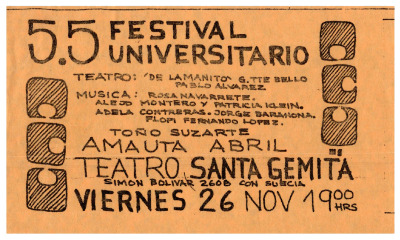 Volantes del 5.5 Festival Universitario 