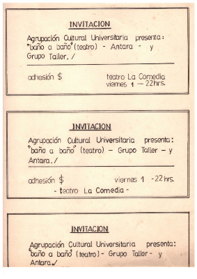 Invitación a obra "Baño a baño"