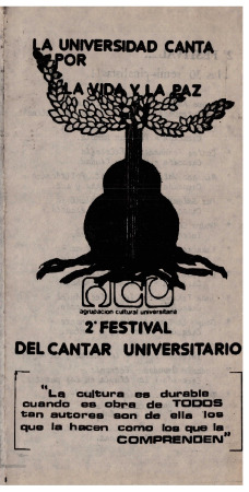 Programa Caupolicán. 2° Festival del Cantar Universitario