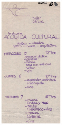 Taller Cercha te da una acogida cultural
