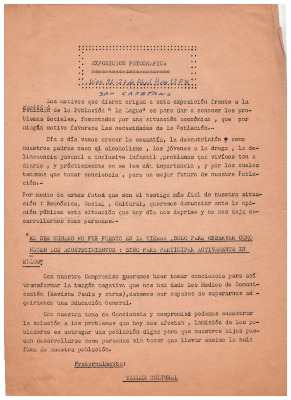 Exposición fotográfica