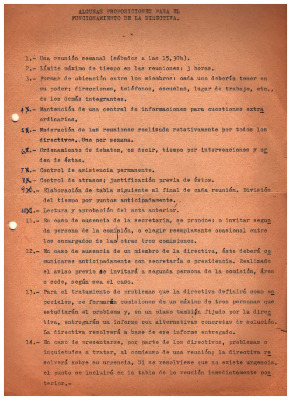 Algunas proposiciones para el funcionamiento de la directiva