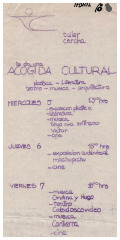 Taller Cercha te da una acogida cultural