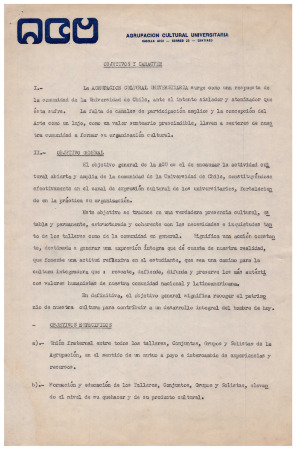 Objetivos y carácter