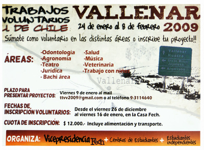 Trabajos Voluntarios Vallenar 2009