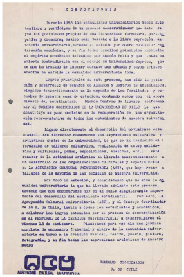 Convocatoria 