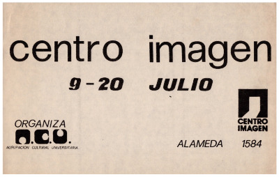 Invitación muestra de grabados