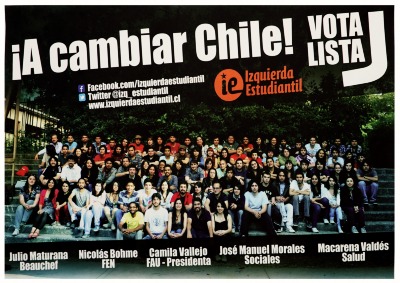 Lista "¡A cambiar Chile!" Izquierda Estudiantil Vota Lista J