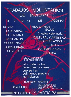 Trabajos Voluntarios de Invierno Agosto 1991 