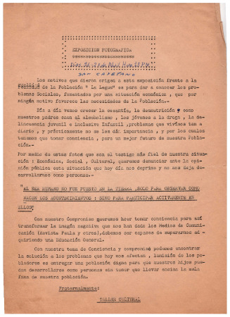 Exposición fotográfica