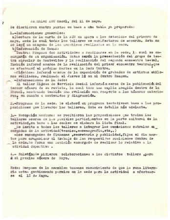 Asamblea ACU Macul 11 de mayo