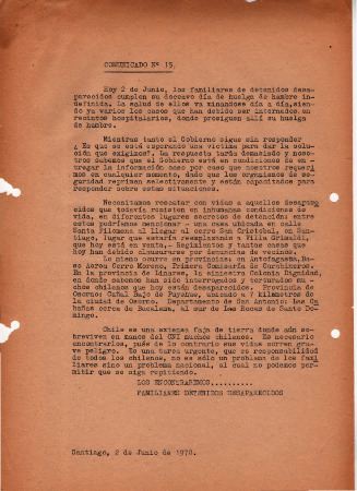 Comunicado N°15