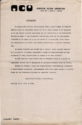 Declaración de solidaridad