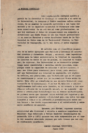 A nuestra comunidad