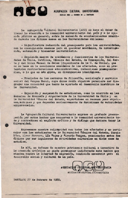 Declaración sobre presupuestos