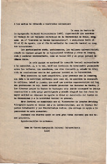 A los medios de difusión e institutos culturales (1° Festival de teatro universitario)