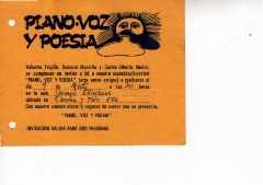 Piano, Voz y Poesía