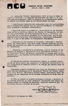 Declaración sobre presupuestos