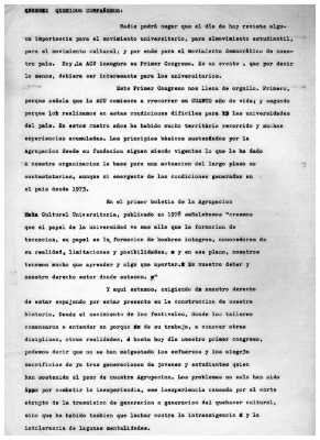 Queridos compañeros